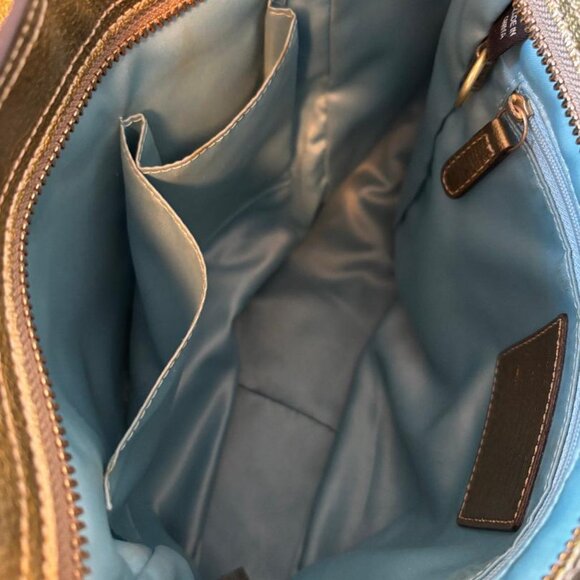 Coach Madison Tribeca Metallic Gold Patent Leather Chain Hobo Bag - Picture 9 of 9